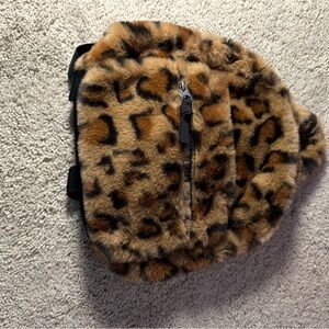 Leopard Print Kids Backpack